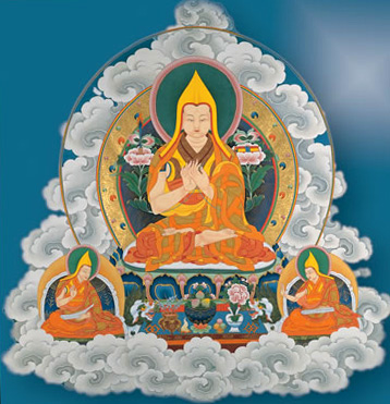 Je Tzong Khapa, chiamato familiarmente Je Rinpoche, nacque nel 1357 nella regione di Amdo, nella parte orientale del Tibet allora vicina al confine cinese.