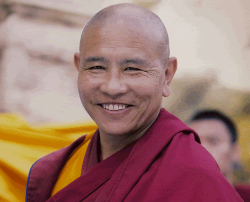 Il Ven Jado Rinpoche, abate emerito del Namgyal Monastery a Dharamsala, India. 