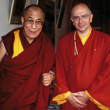 Lama Denys Rinpoce con Sua Santità il Dalai Lama