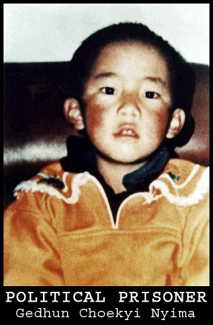 Gedhun Choekyi Nyima, 11° Panchen Lama riconosciuto dal Dalai Lama, sequestrato insieme alla sua famiglia dalle autorità cinesi.