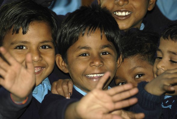 The smile of the childs of Alice School 