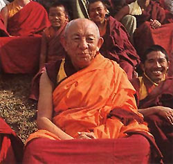 serkong01 Tsenciab Serkong Rinpoche: Come primo passo verso lo sviluppo di una finalità di bodhicitta, dobbiamo promettere fortemente che non nuoceremo a nessun essere.