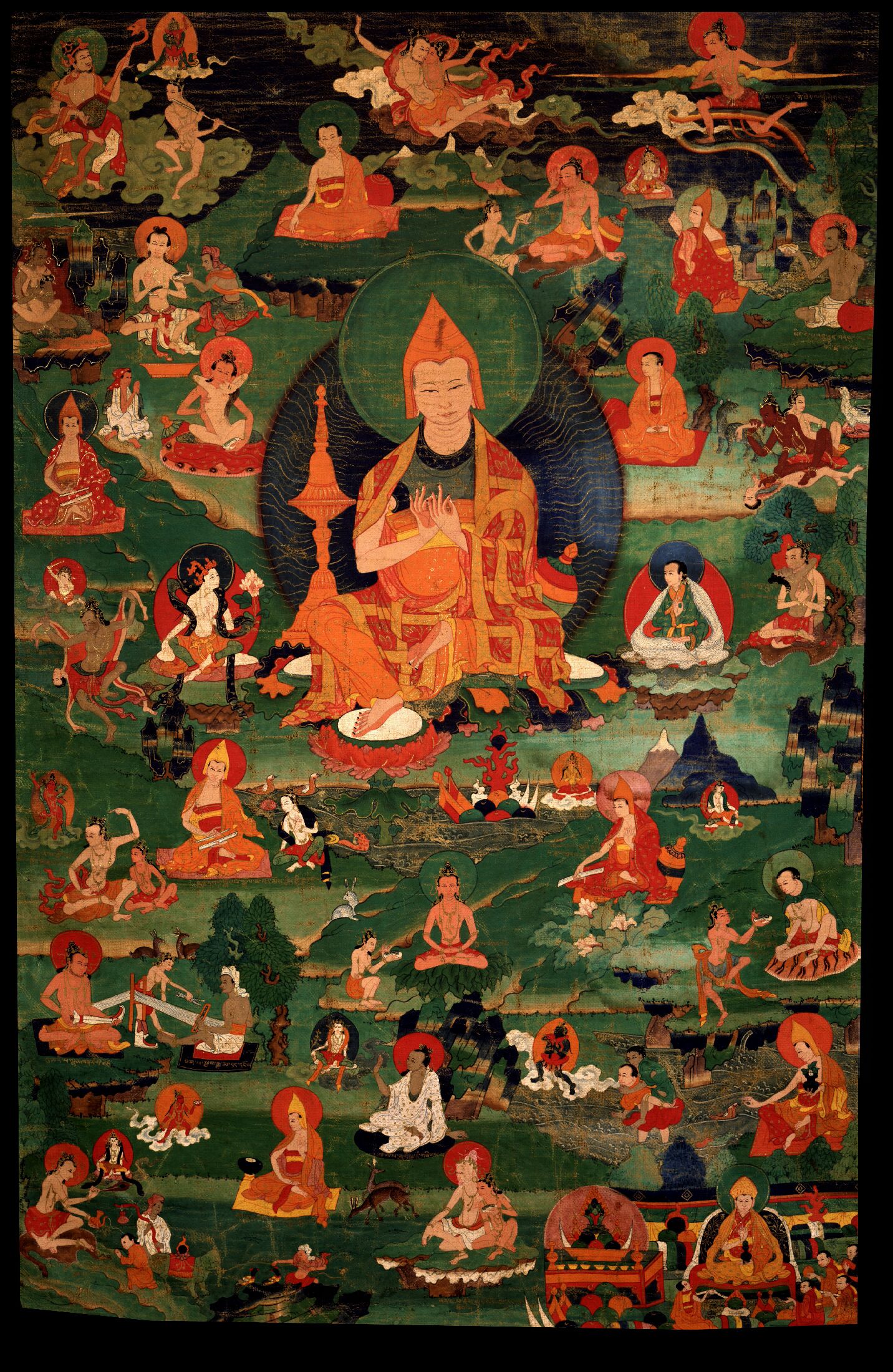 atisha_with_84_mahasiddha Atisha Dipankara Shrijnana: When giving advice or instructions, do so with compassion and goodwill.
