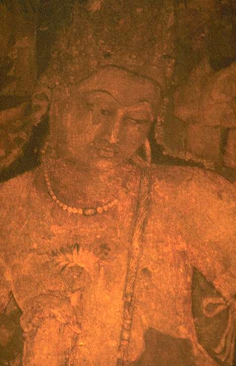 bodhisatva-ajanta Buddha Sakyamuni, Il Sutra del Cuore: “Perciò, Shariputra, nella vacuità non c’è forma, né sensazione, né discriminazione, né fattore di composizione, né coscienza. Non c’é occhio, né orecchio, né naso, né lingua, né corpo, né mente”.