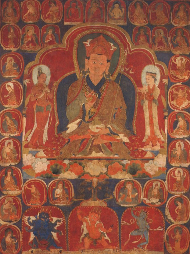 Padmasambhava, raffigurazione del 14° sec.