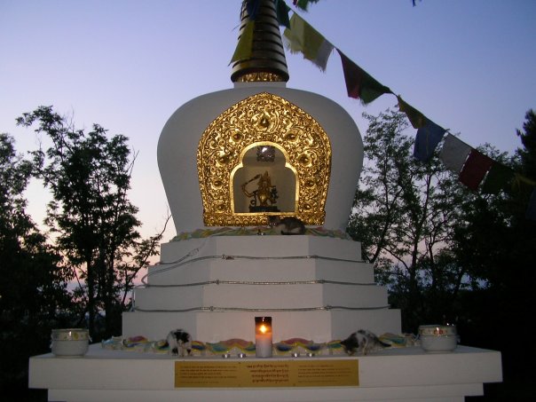 Stupa dedicated to venerable Gesce Yesce Tobden in Lama Tzong Khapa Institute, Pomaia, PI, Italy