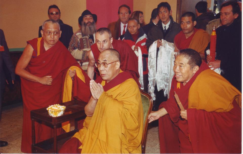 Sua Santità il Dalai Lama, Ghesce Ciampa Ghiatzo e Lama Zopa Rinpoche