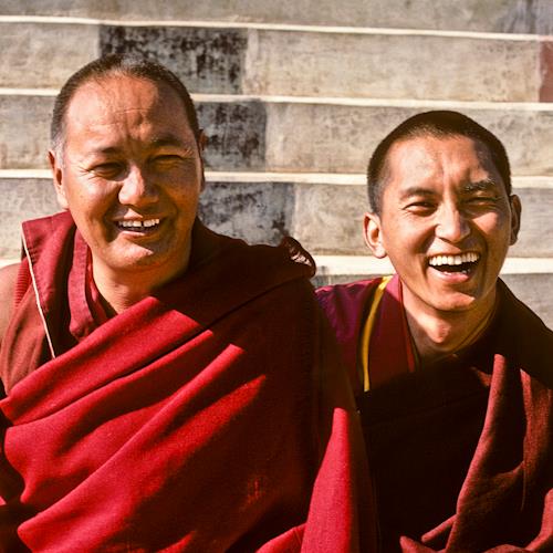 Lama Thupten Yesce con Lama Zopa Rinpoche