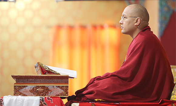 karmapa11 The Gyalwang Karmapa: Being a bodhisattva is working from now until Buddhahood.