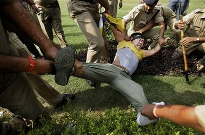 Le proteste dei tibetani a Delhi 