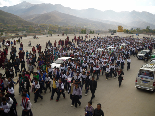La protesta degli studenti tibetani in Cina