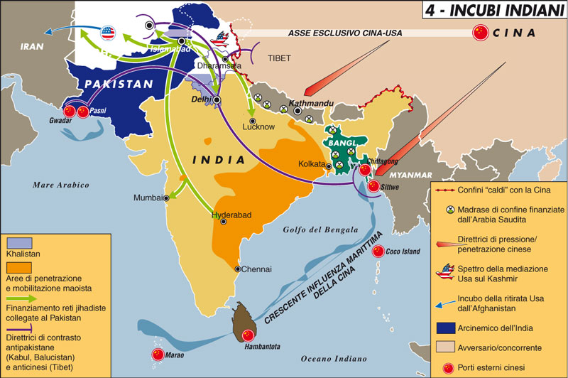Carta geopolitica dell'India