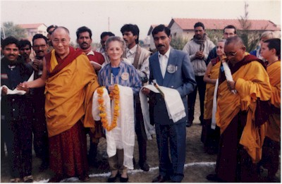 S.S. il Dalai Lama ed il Ven. Lama Thubten Zopa Rinpoche in visita a MAITRI