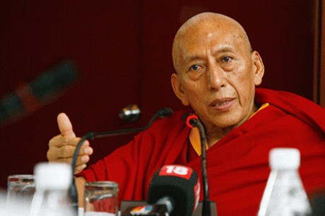 Samdhong Rinpoche, premier del governo tibetano in esilio