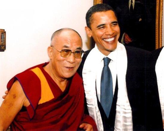 Sua santità il Dalai Lama ed il Presidente Obama