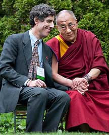 Il Prof. Richard J. Davidson con Sua Santità il Dalai Lama