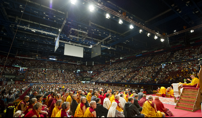 The Milano Forum, the venue for His Holiness the Dalai Lama’s teaching and talk in Milan, Italy, on 28 June 2012/Photo/Tenzin Choejor/OHHDL