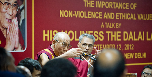 His Holiness the Dalai Lama: “To be contented human beings we need trust and friendship, which tends to develop much better once we realise that all beings have a right to happiness, just as we do. Taking others’ interests into account not only helps them, it also helps us. Warm-heartedness and concern for others are a part of human nature and are at the core of positive human values.” 