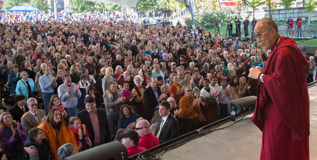 His Holiness the Dalai Lama in Charlottesville, VA, USA, 11 October 2012:  “Honest concern for others is the key factor in improving our day to day lives. When you are warm-hearted, there is no room for anger, jealousy or insecurity”.