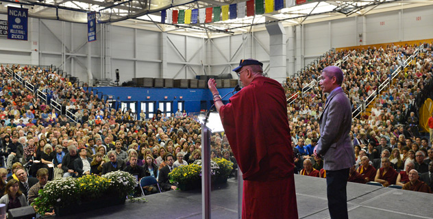 His Holiness the Dalai Lama: Emotions create trouble in our minds, but we can regulate them by applying our intelligence.