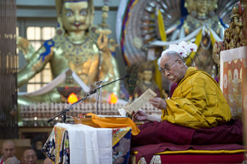His Holiness the Dalai Lama: ‘Because of the self-cherishing attitude we have, we need also to think of others; and of liberating all sentient beings. If you poke an insect, it will fly away. This shows that it does not want suffering. We should try to use our human minds to understand the true nature of things'.