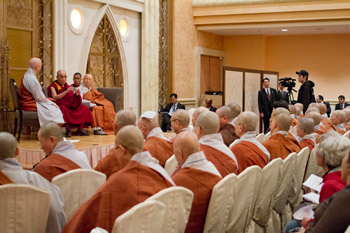 His Holiness the Dalai Lama in Yokohama: “We all know the value of thinking holistically, but often we don’t do it, because we’re thinking only of the moment.” 