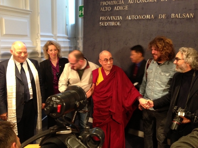 Il Dalai Lama a Palazzo Widmann