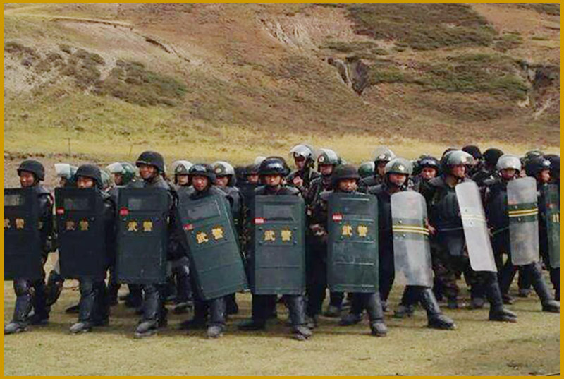 La polizia cinese a Driru