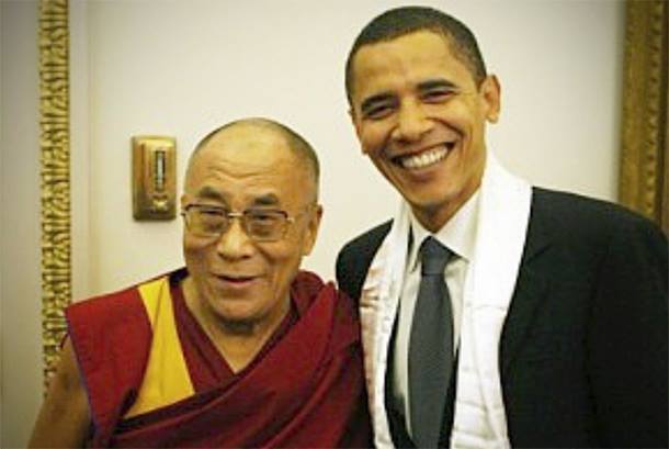 H.H. the Dalai Lama-Obama’s first public appearance
