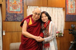 His Holiness the Dalai Lama and Rui Gong