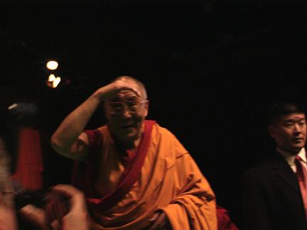 arrivo del Dalai Lama, pomeriggio