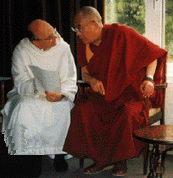 Sua Santità il Dalai Lama in conversazione con Dom Laurence Freeman