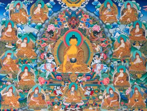 Buddha Shakyamuni coi 17 Pandita di Nalanda